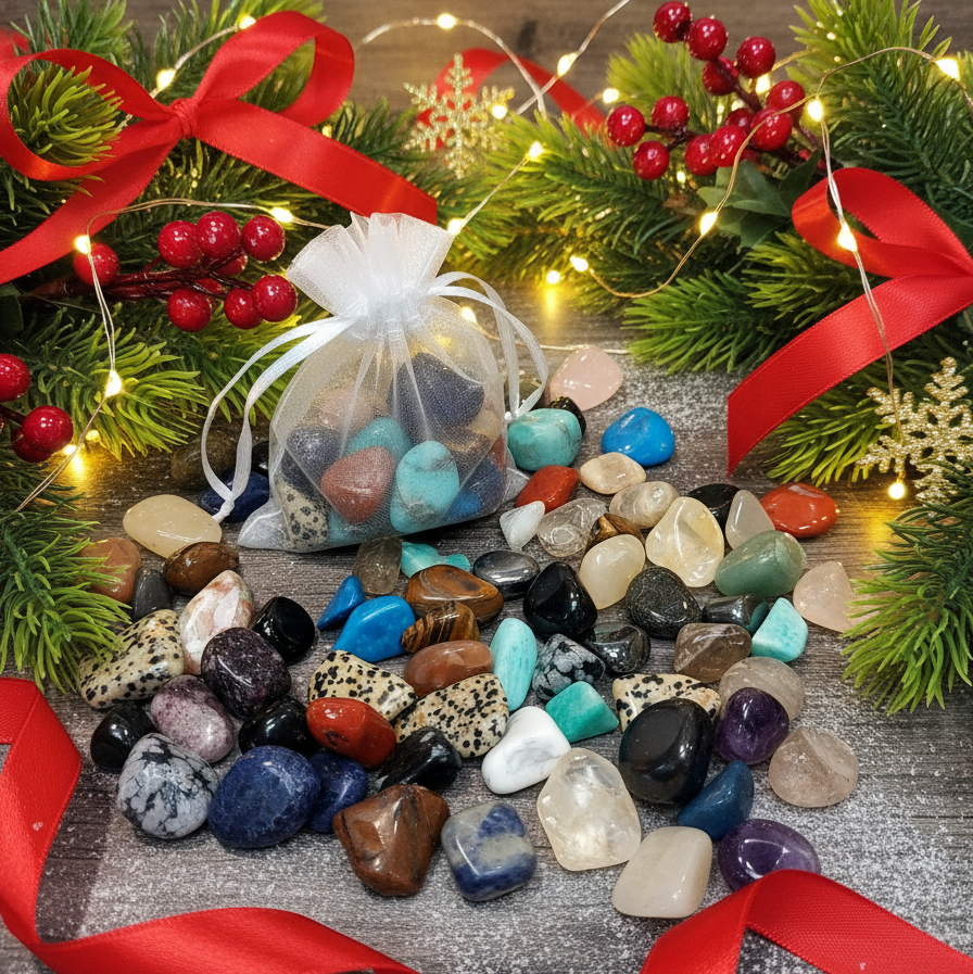 25 Piece Tumbled Crystal Kit Scene
