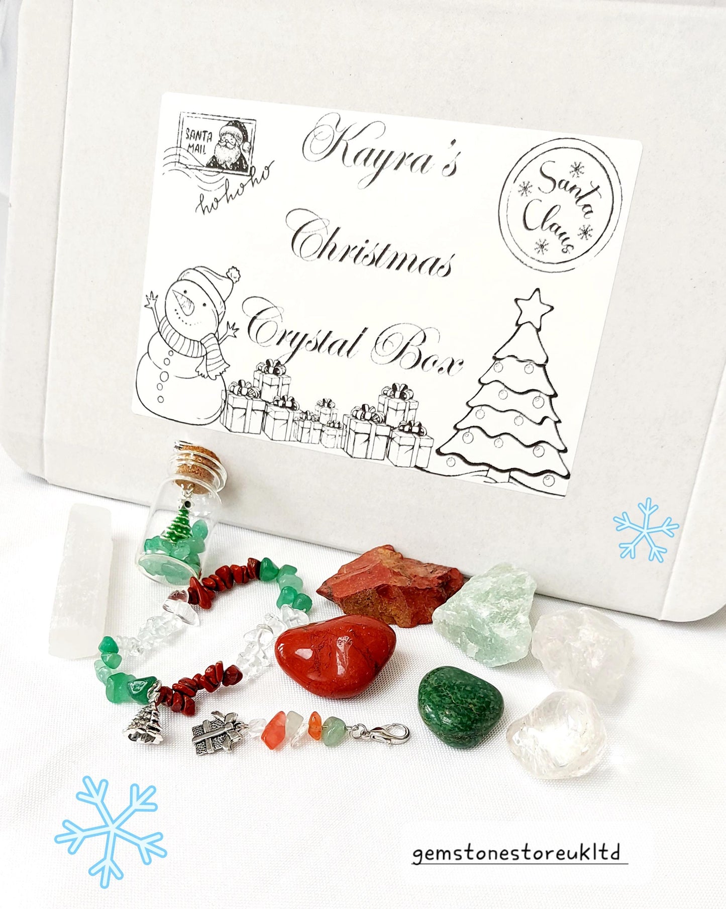 Personalised Children's Christmas Stocking Filler Gift Set, Festive Stocking Stuffers for Kids, Kids' Magical Crystal Goodie Bag, UK Seller.