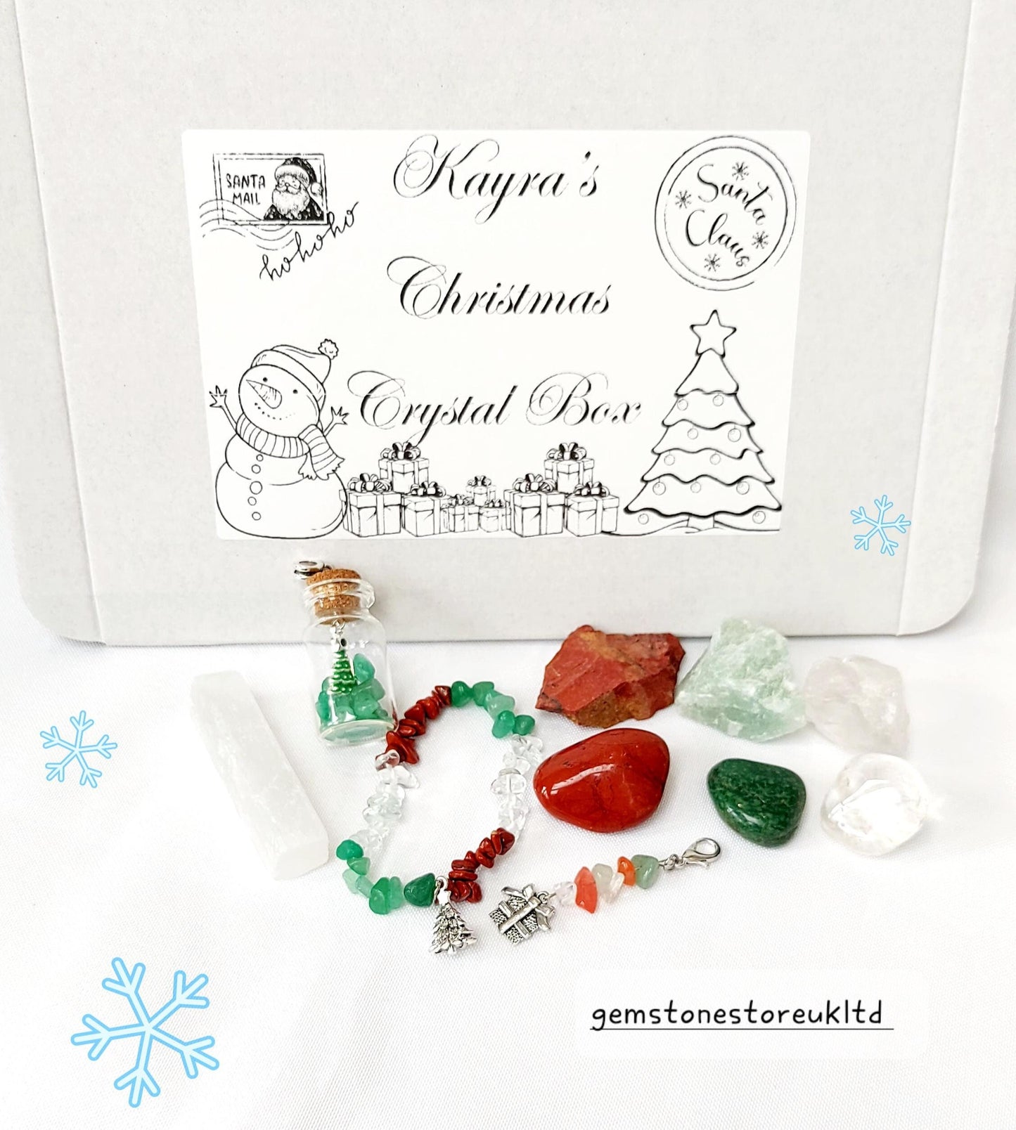 Personalised Children's Christmas Stocking Filler Gift Set, Festive Stocking Stuffers for Kids, Kids' Magical Crystal Goodie Bag, UK Seller.