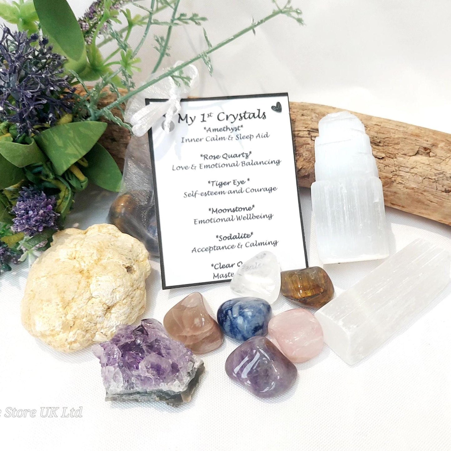 My 1st Crystal's Personalised Starter Box, Unique Gift for Young Explorers! Children's Birthday & Christmas Crystal Box, Kids Crystals Gift.