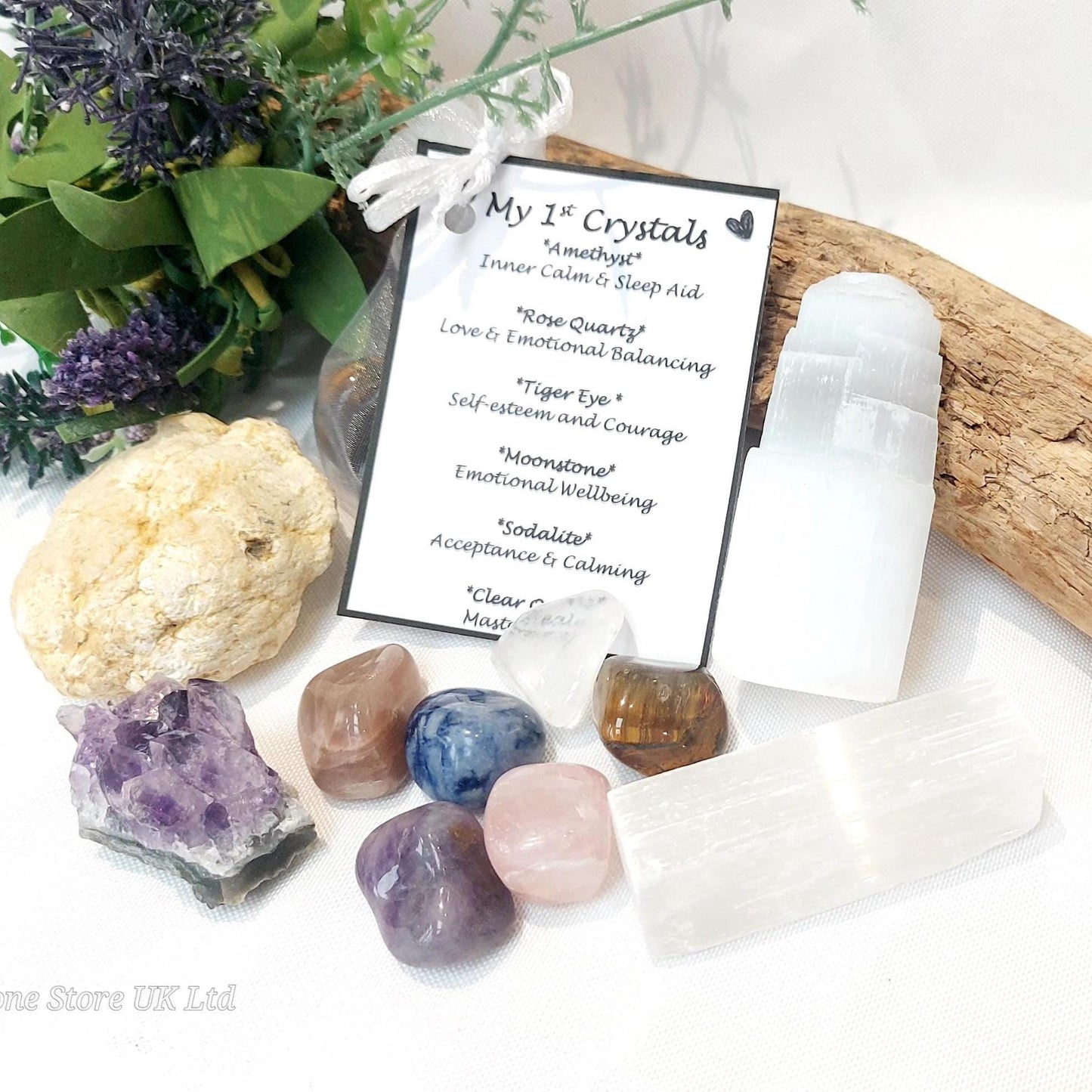 My 1st Crystal's Personalised Starter Box, Unique Gift for Young Explorers! Children's Birthday & Christmas Crystal Box, Kids Crystals Gift.
