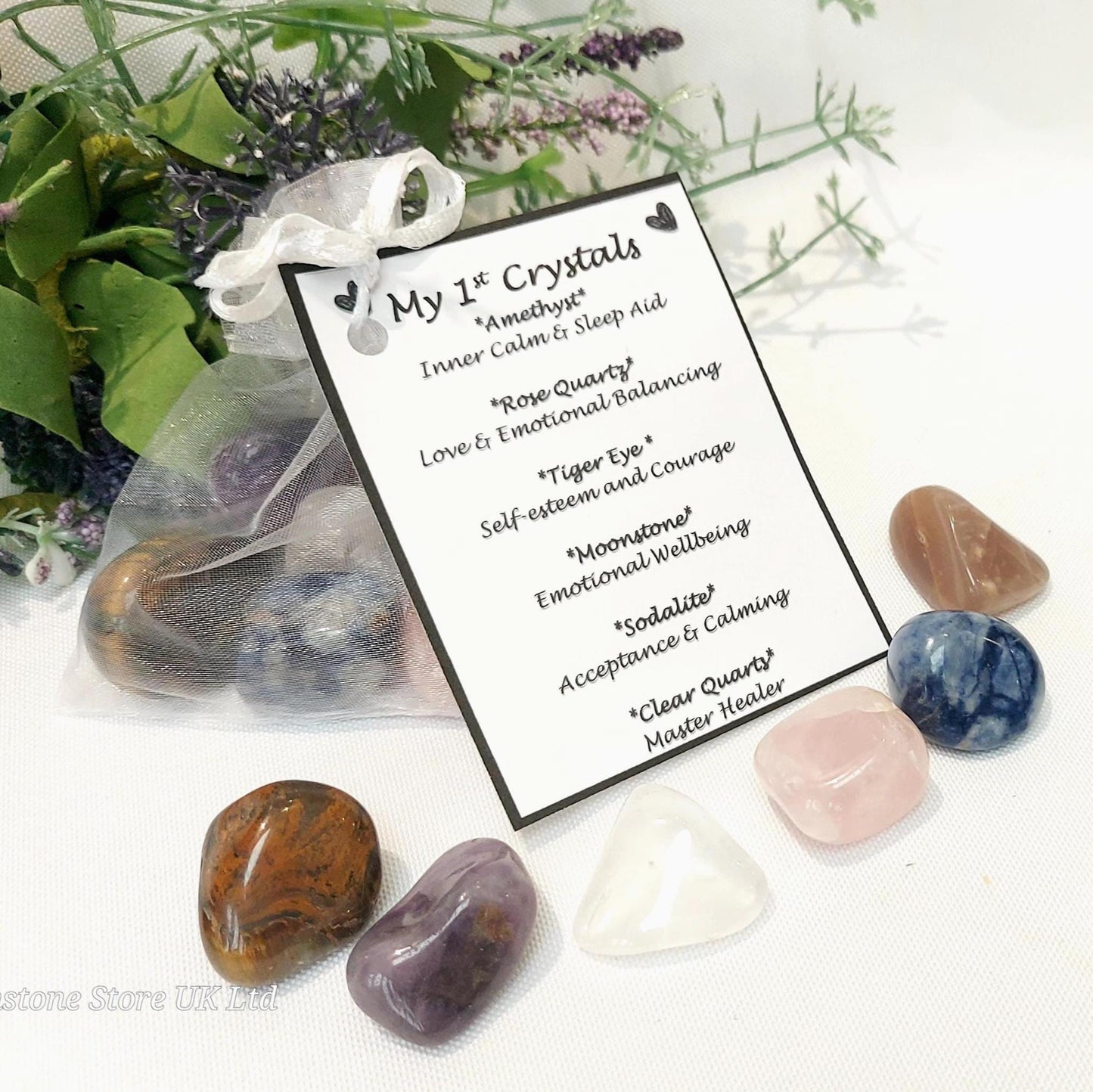 My 1st Crystal's Personalised Starter Box, Unique Gift for Young Explorers! Children's Birthday & Christmas Crystal Box, Kids Crystals Gift.