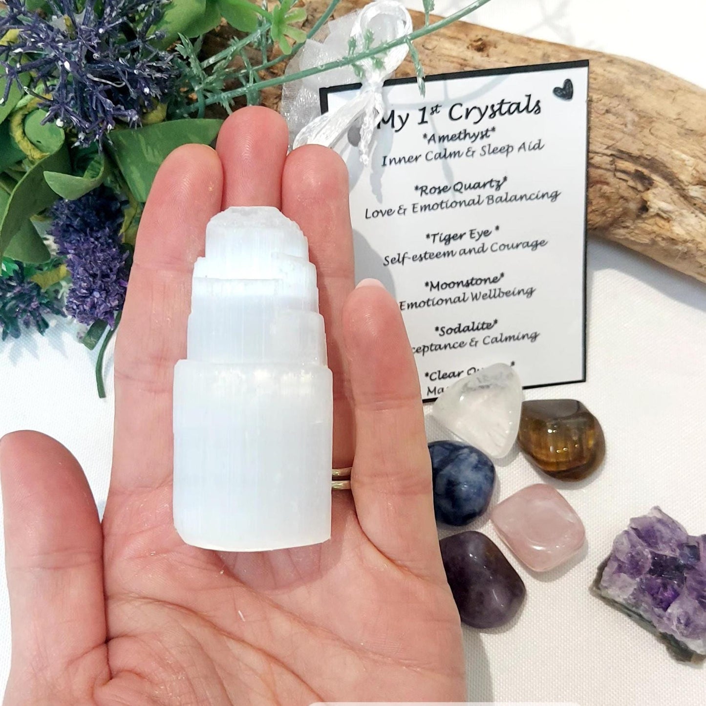 My 1st Crystal's Personalised Starter Box, Unique Gift for Young Explorers! Children's Birthday & Christmas Crystal Box, Kids Crystals Gift.