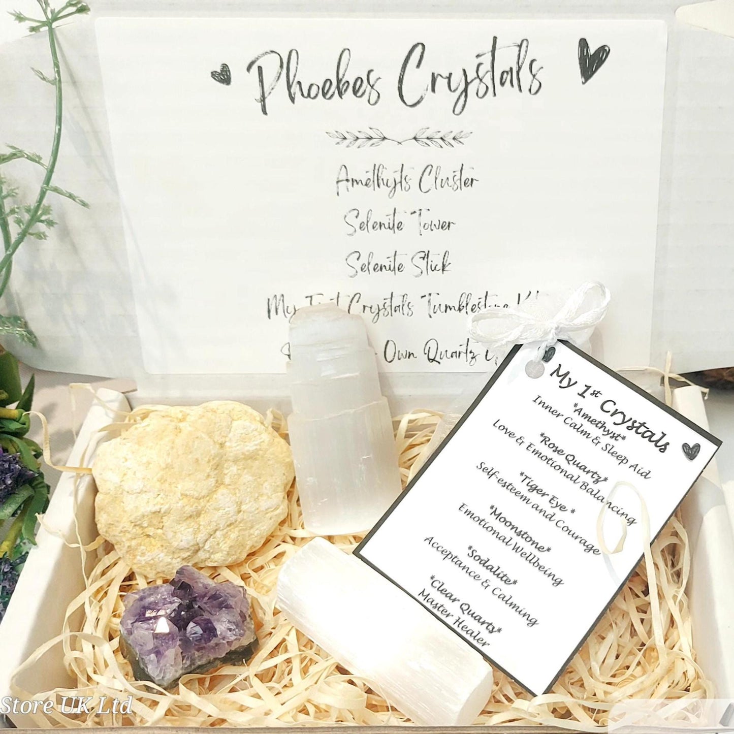 My 1st Crystal's Personalised Starter Box, Unique Gift for Young Explorers! Children's Birthday & Christmas Crystal Box, Kids Crystals Gift.