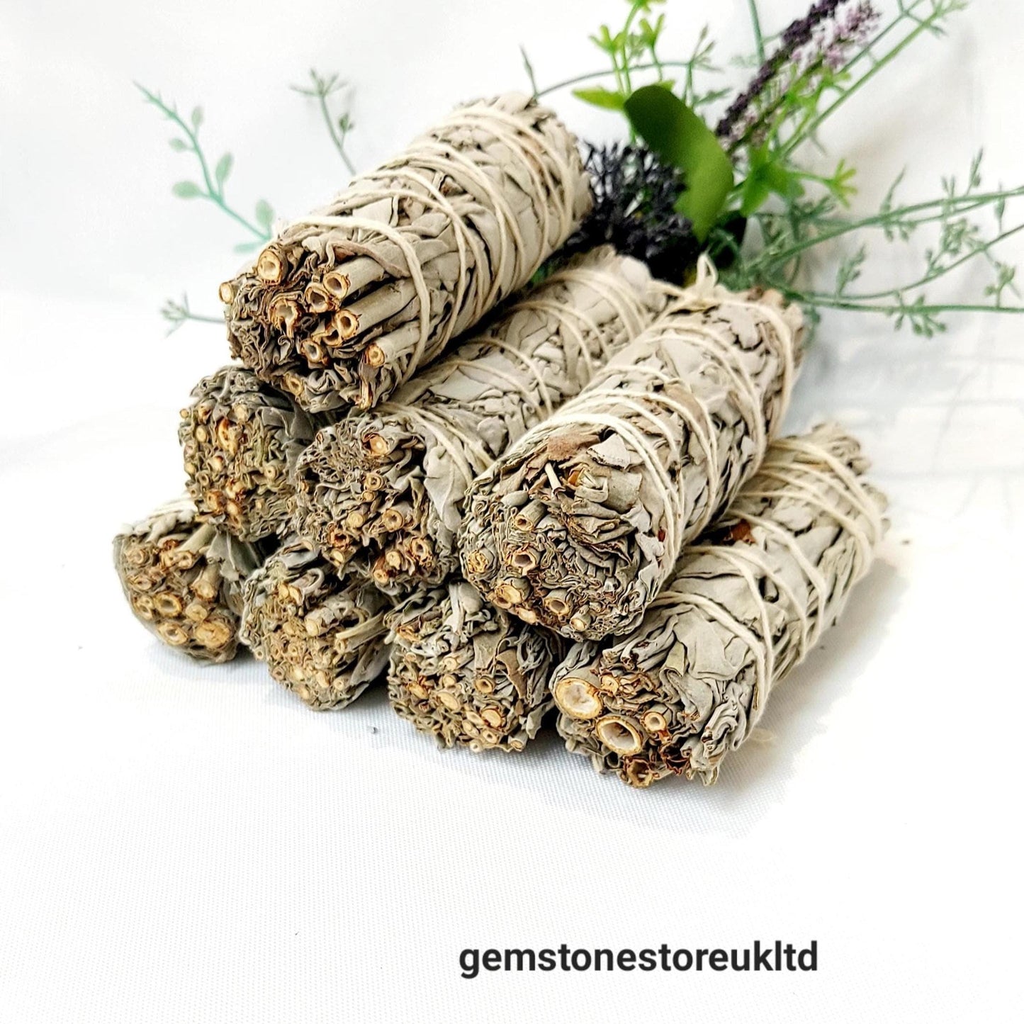 White Sage Smudge Stick – 4 Inch Californian Sage, Energy Cleansing & Home Clearing, Spiritual Smudge Sticks, Wholesale Bulk Sage, UK Seller