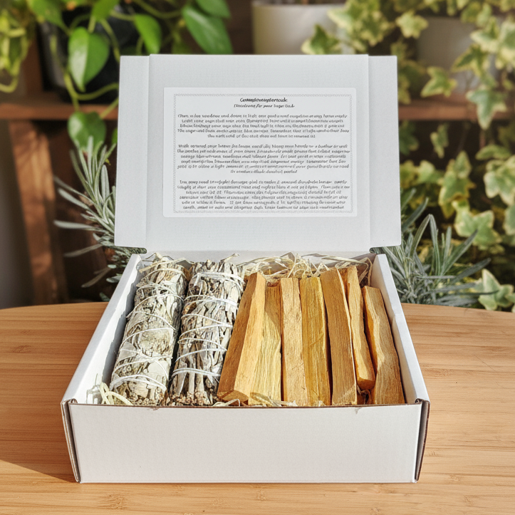 Boxed Gift Set on Wood
