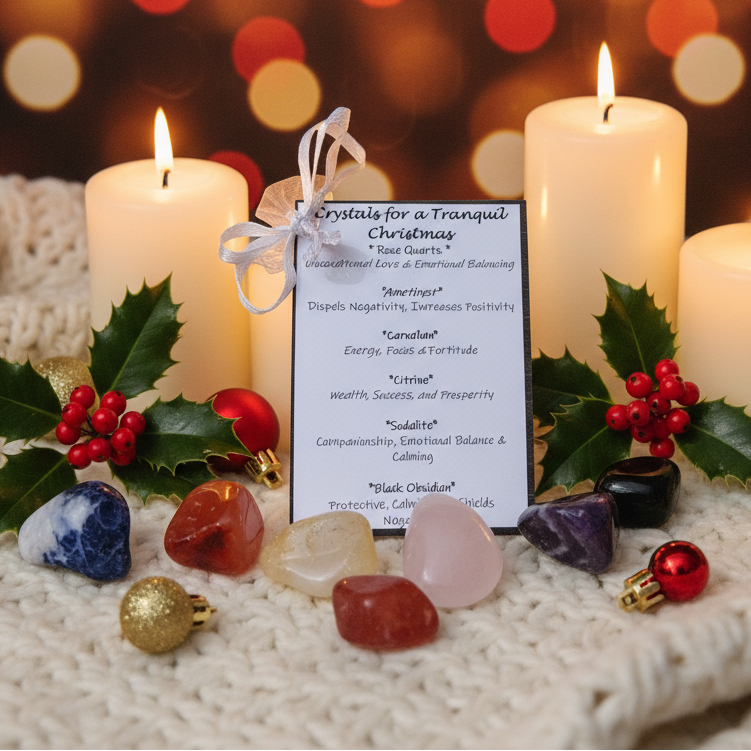 Cozy Knitted Blanket Crystal Scene