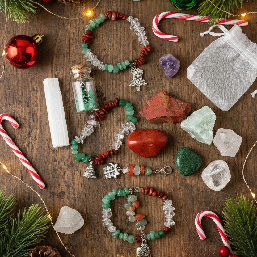 Crystal Stocking Filler Flat Lay