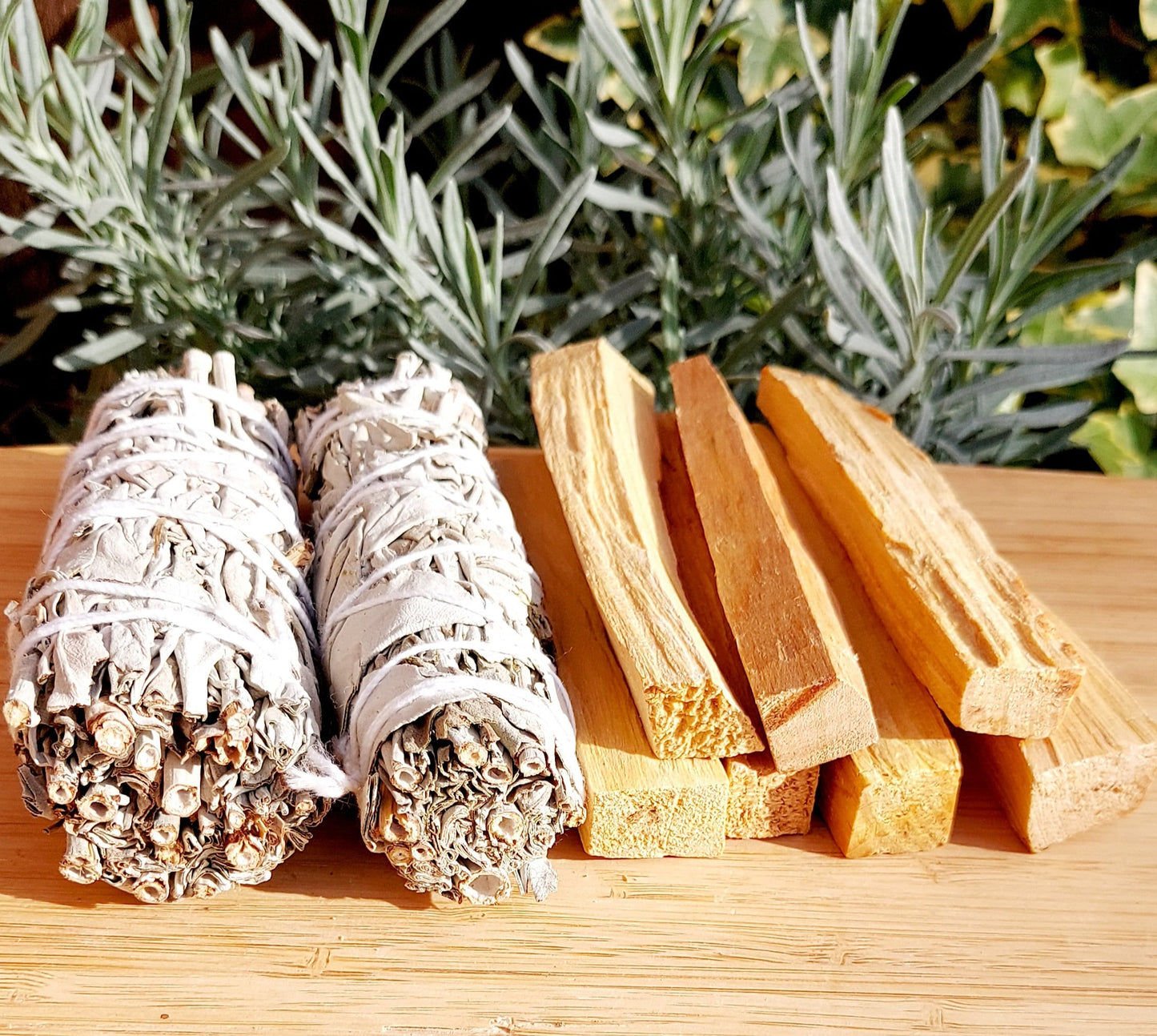 2 White Sage Smudge and 7 Palo Santo Bundle, 4" White Sage Smudge Bundle & Holy Wood, Smudge Sticks,Smudging Ceremonies Boxed Gift Set.