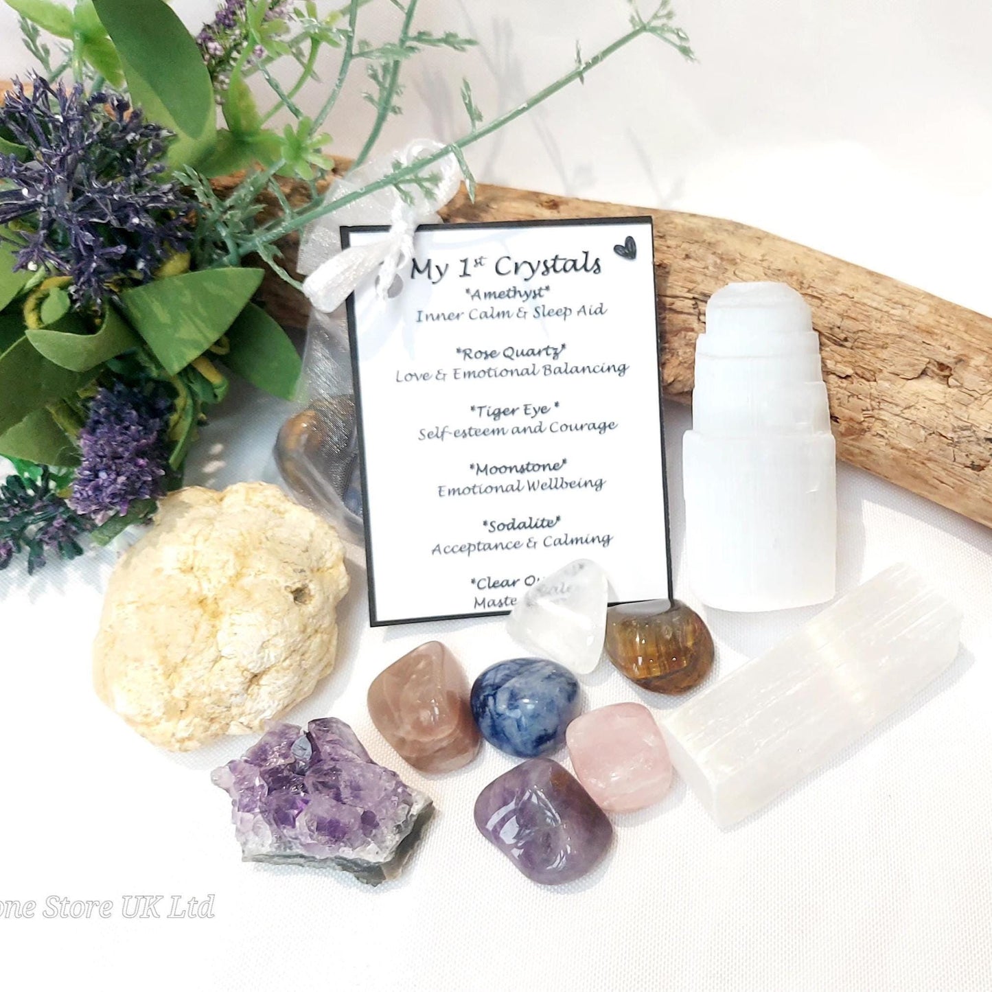 My 1st Crystal's Personalised Starter Box, Unique Gift for Young Explorers! Children's Birthday & Christmas Crystal Box, Kids Crystals Gift.
