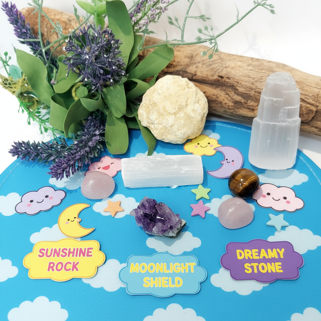 My 1st Crystal's Personalised Starter Box, Unique Gift for Young Explorers! Children's Birthday & Christmas Crystal Box, Kids Crystals Gift.