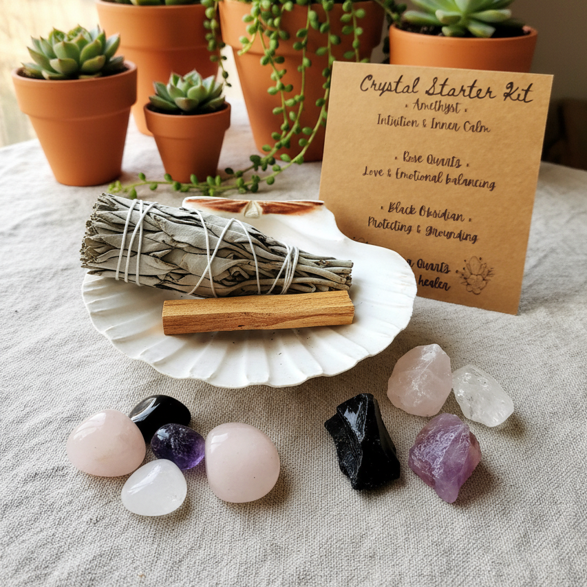 Linen Cloth with Succulents