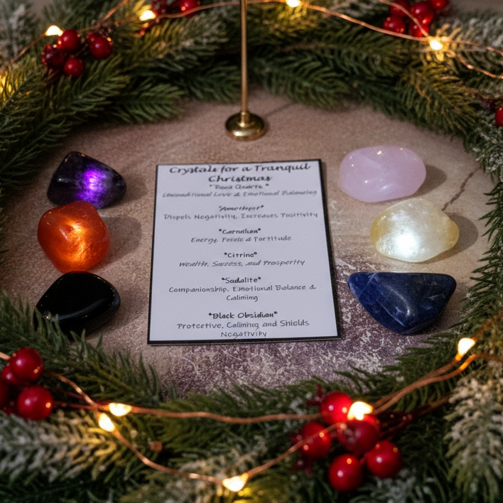 Magical Christmas Crystal Scene