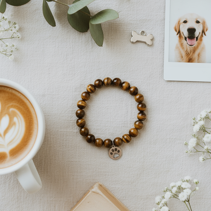 Pet Lover Bracelet Flat Lay