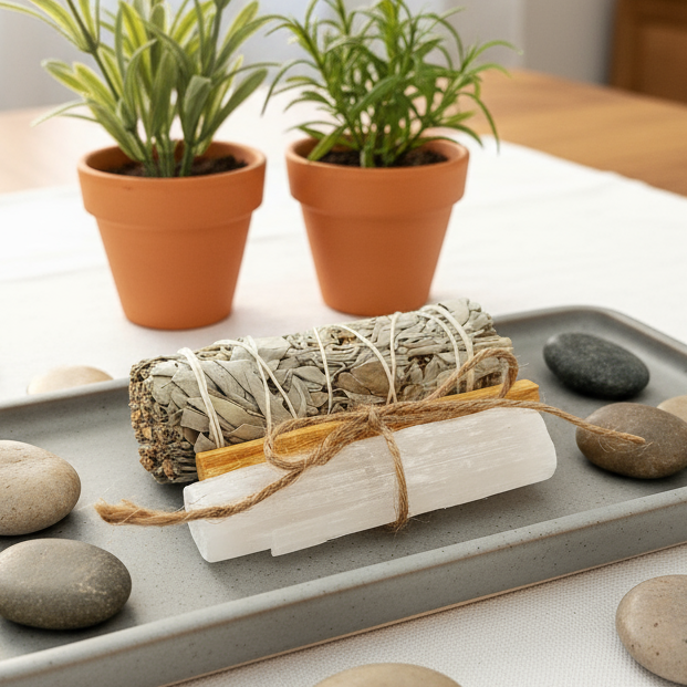 Wellness spa setup
