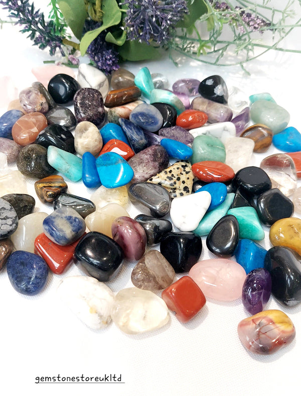 Tumble stones.
