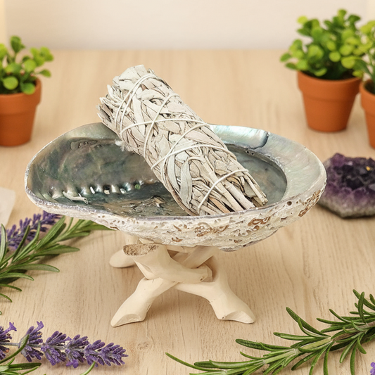 Aromatherapy sage setup