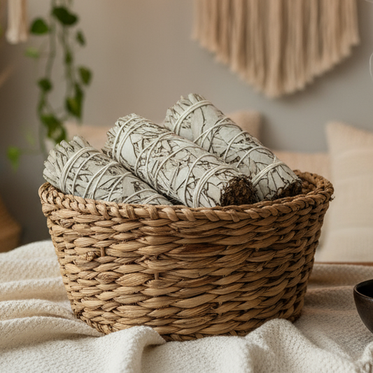 Boho basket scene