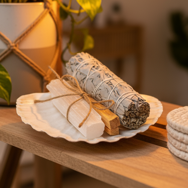 Boho housewarming scene
