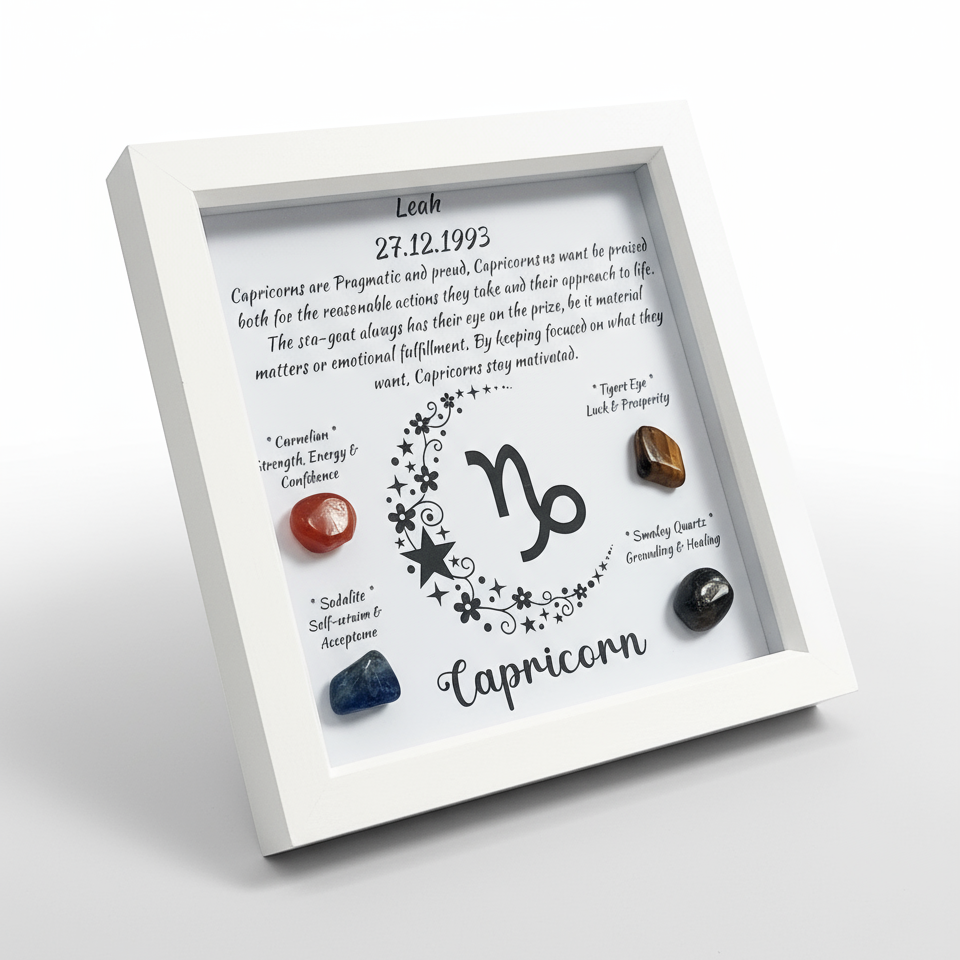 Capricorn frame angled shot on neutral background