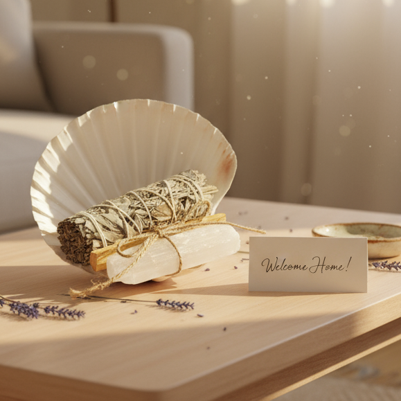 Cozy housewarming scene