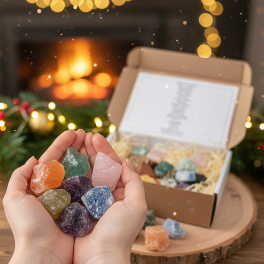 Premium Raw Crystal Kit - 20 Piece, Choose Your Size.Natural Crystal Kit, Christmas Crystal Gift. Ultimate Raw Starter Set. UK Seller.