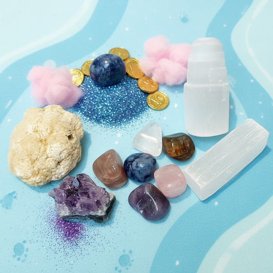 My 1st Crystal's Personalised Starter Box, Unique Gift for Young Explorers! Children's Birthday & Christmas Crystal Box, Kids Crystals Gift.