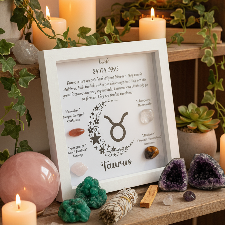 Taurus frame with crystals lifestyle shot